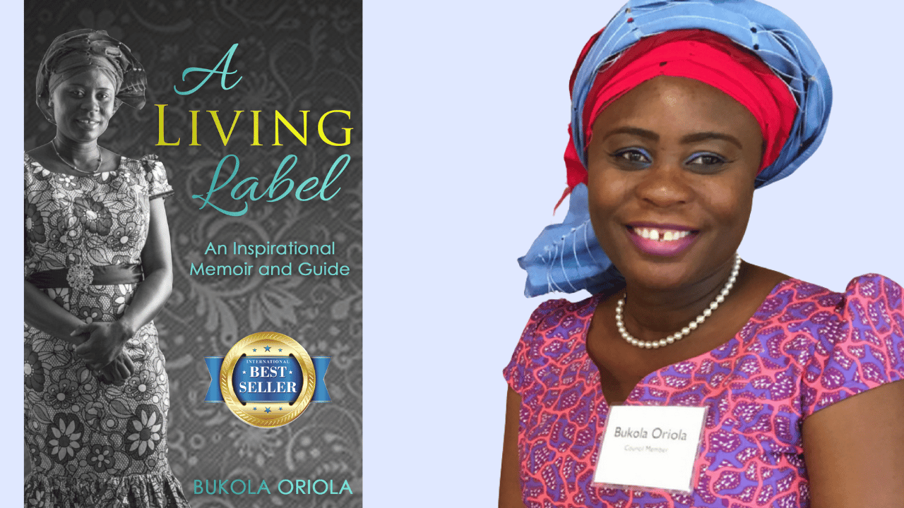 A Living Label Cover and Bukola Oriola's headshot